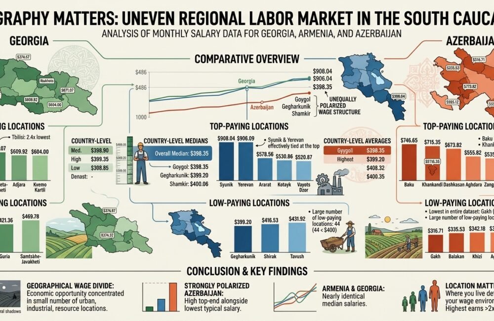 Salaries in the South Caucasus