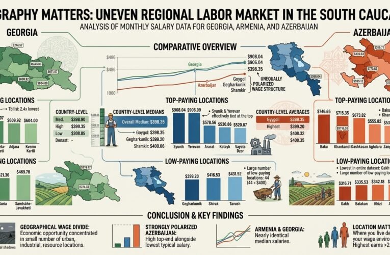 Salaries in the South Caucasus